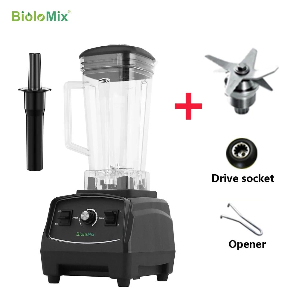 Biolomix Heavy Duty Commercial Blender 3HP 2200W Ice Crush Mixer