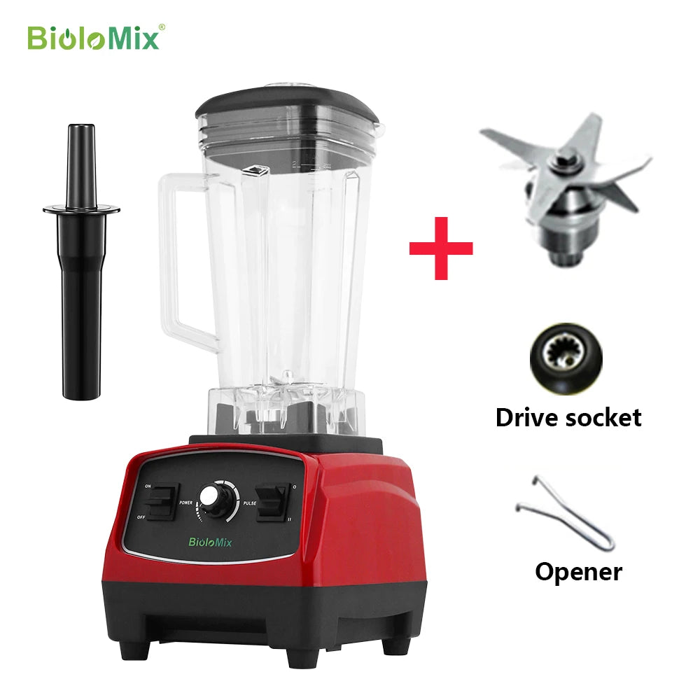 Biolomix Heavy Duty Commercial Blender 3HP 2200W Ice Crush Mixer