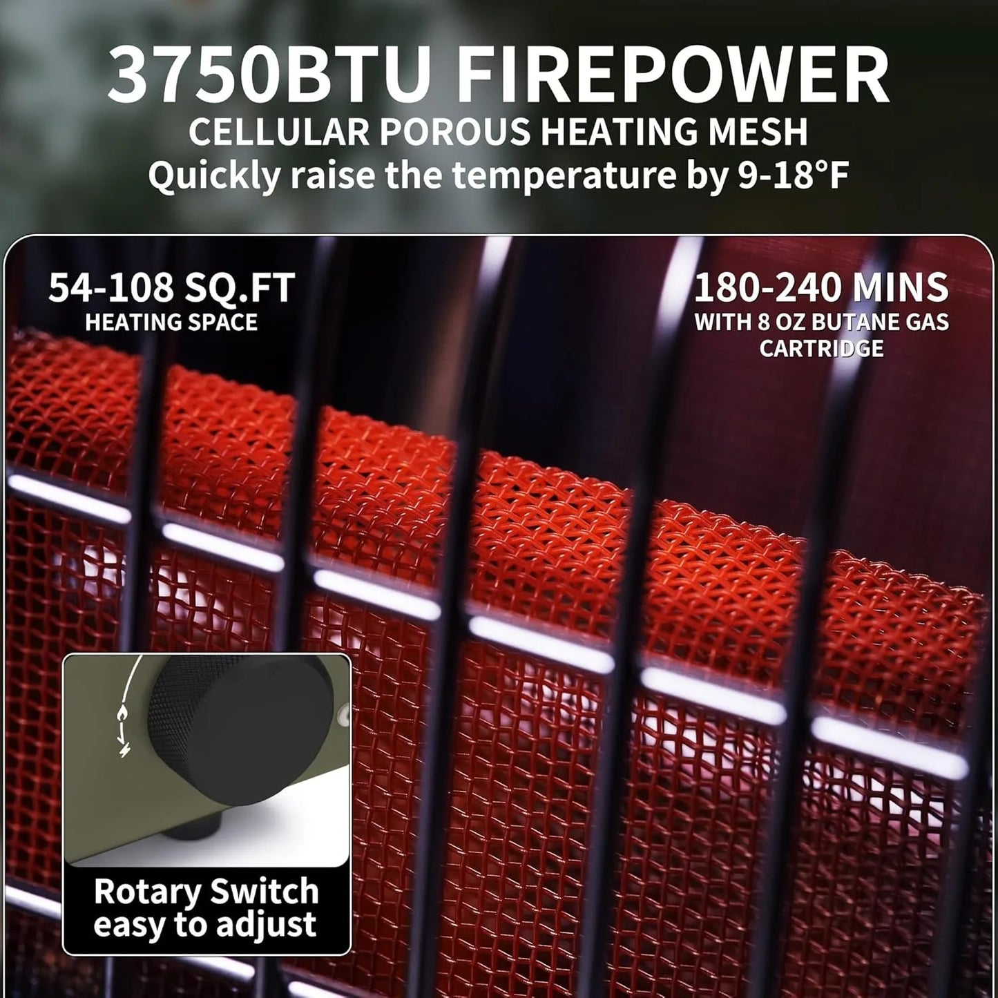 Naturehike Camp Heater Portable Space Heater Indoor Outdoor Camping Stove