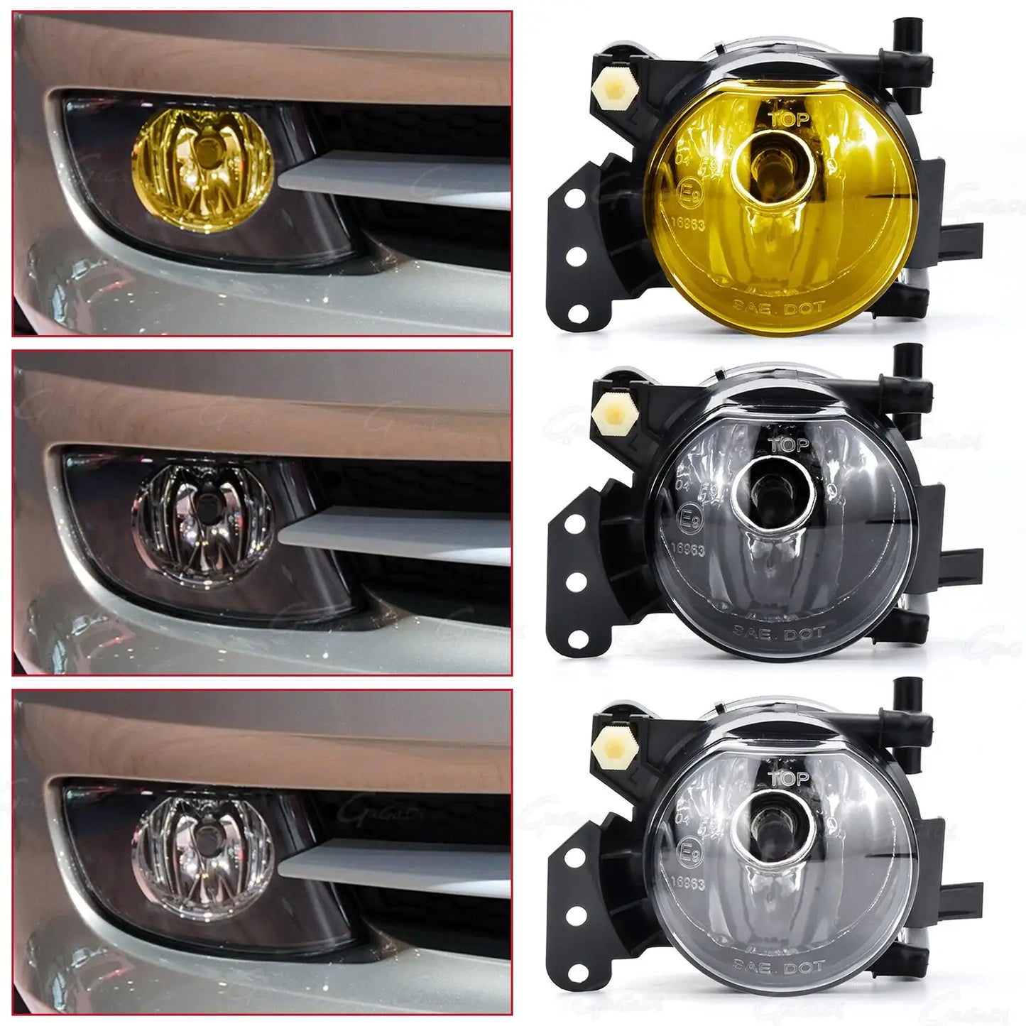 Fog Lamp Assembly For BMW E60 E46 E91 E90 IncludesBulb