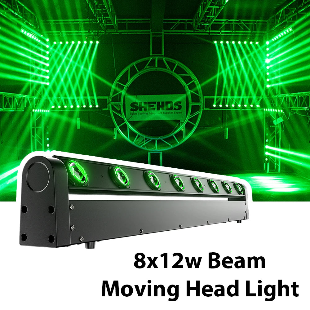 SHEHDS Moving Head RGBW 4in1 Stage Light DMX 512 For DJ Parties