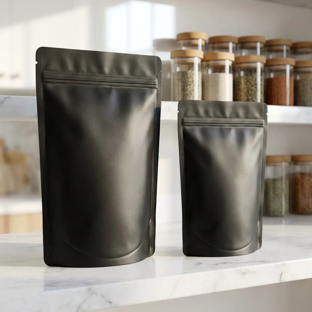 VoluPack Premium Matte Mylar Bags Smell Proof Aluminum Foil Lining
