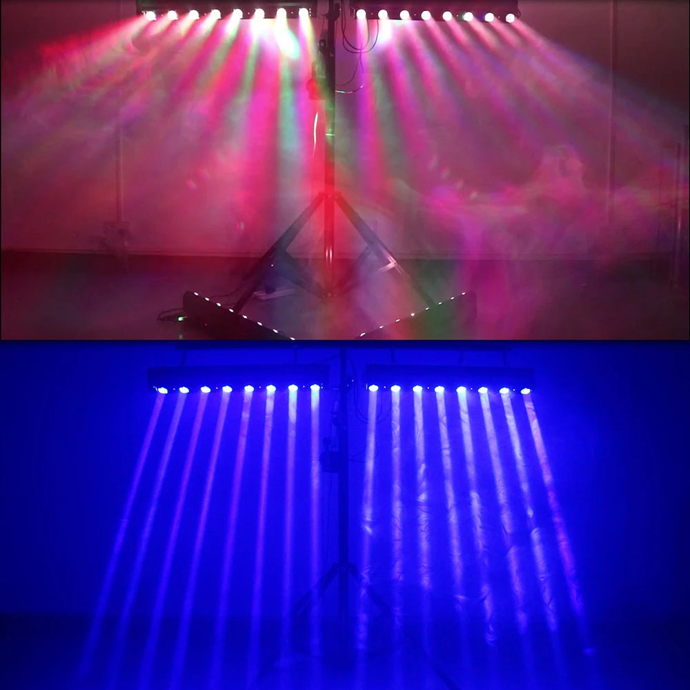 SHEHDS Moving Head RGBW 4in1 Stage Light DMX 512 For DJ Parties
