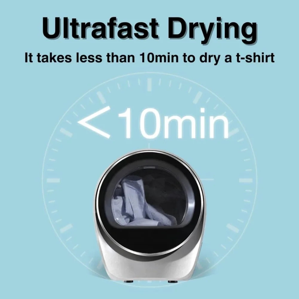 S3 Portable Clothes Dryer Ultrafast 1 Cu Ft 110V Compact