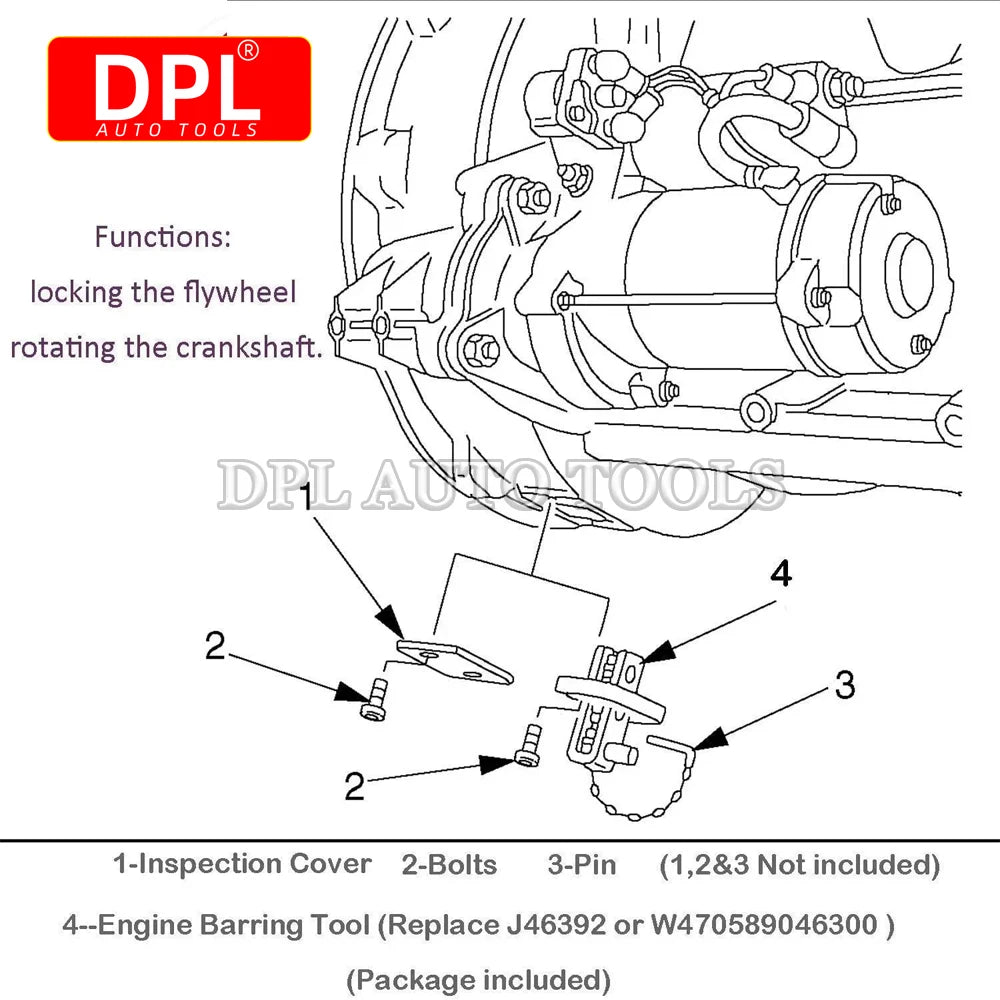 DPL Engine Turning Barring Tool 46392 For Detroit Diesel DD13