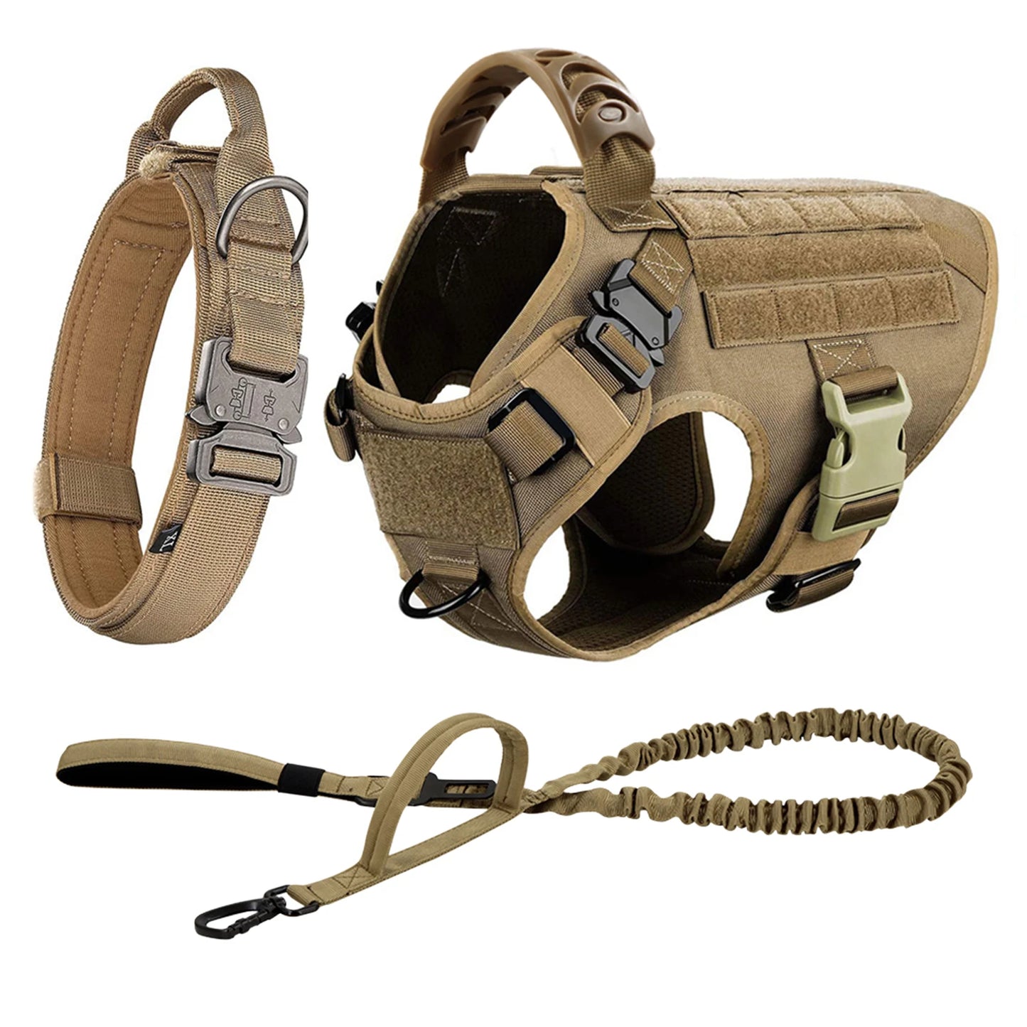 Dog Harness And Leash Set For German Shepherd Malinois Training