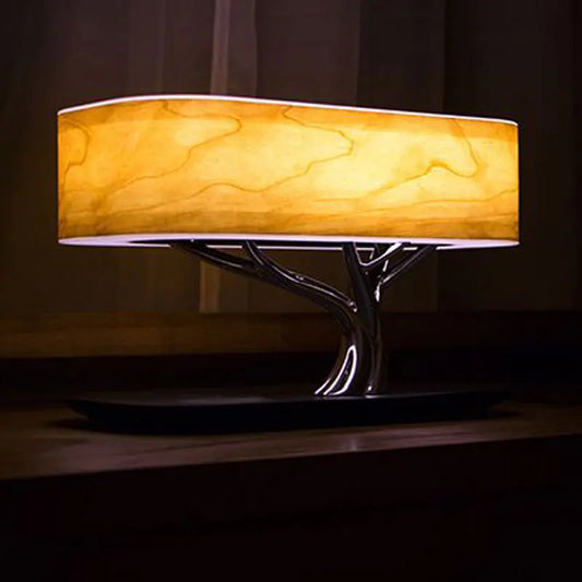 Wireless Charging Speaker Bedside Lamp With Ambient Light