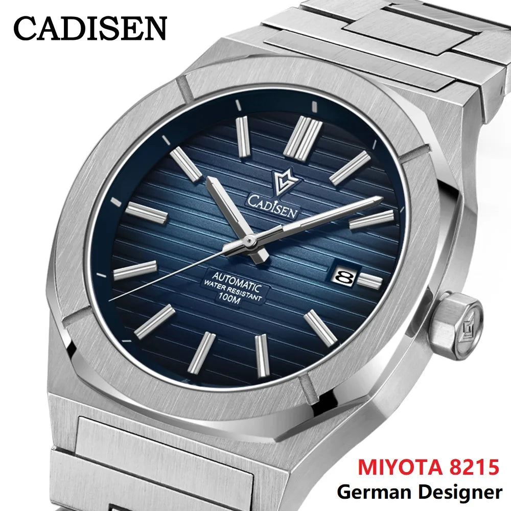 Cadisen Diver Watch Miyota 8215 Automatic Stainless Steel Waterproof Luminous