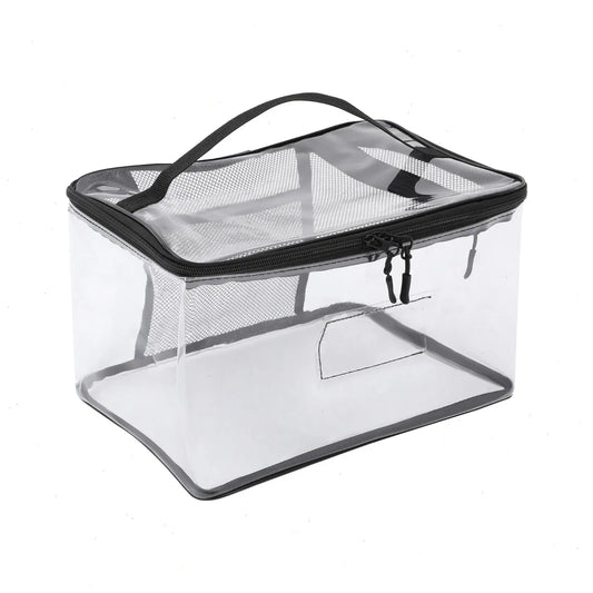 Bymaocar Clear Pvc Toy Storage Bag Featuring Multi Pocket Design