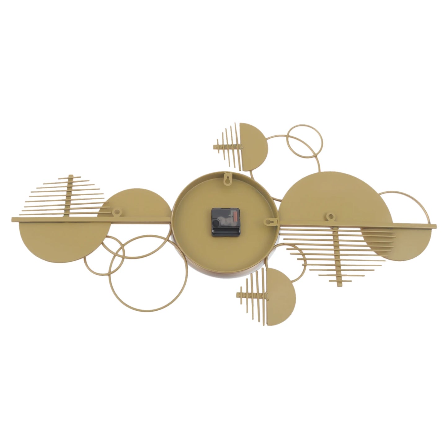 Creative Modern Metal Wall Clock Silent Battery Operated Minimalist Decor
