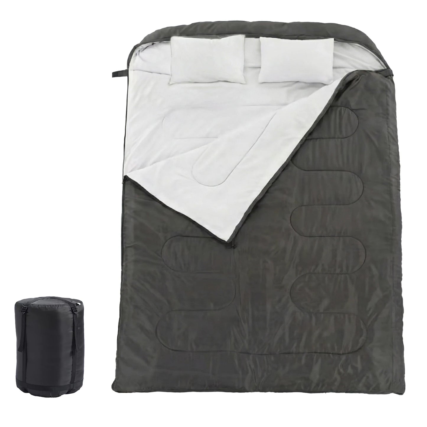 Double Sleeping Bag With Pillow For Two Person Three Season