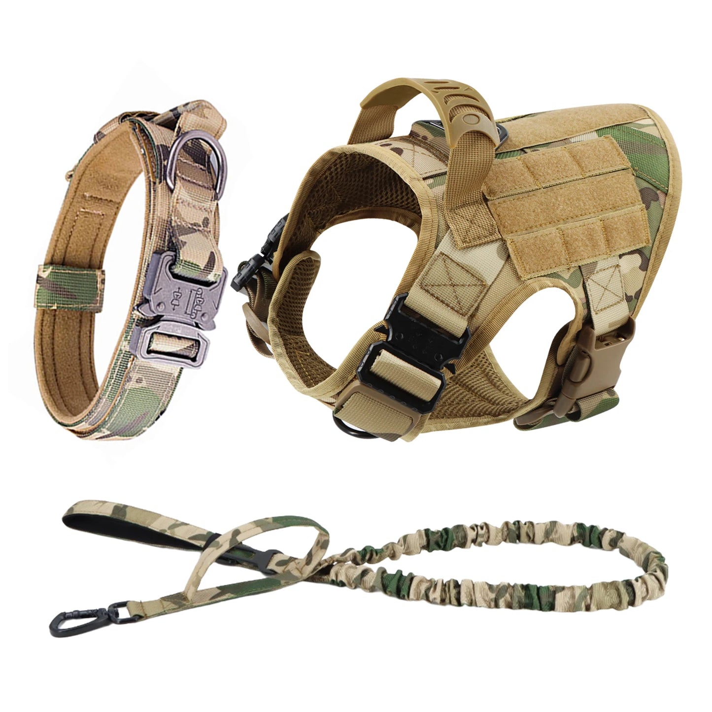 Dog Harness And Leash Set For German Shepherd Malinois Training