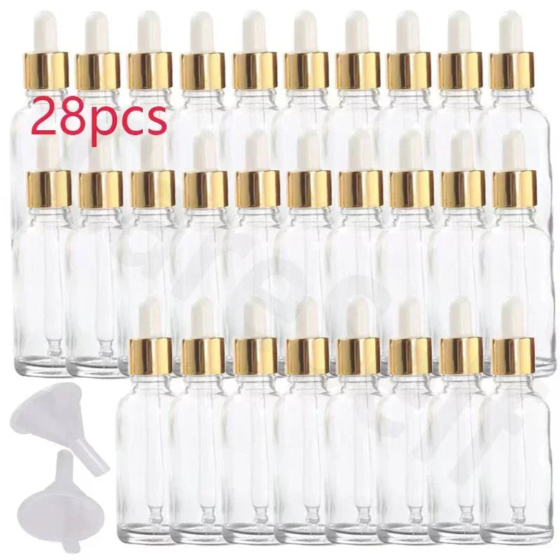 Refillable Glass Dropper Bottles for Essential Oils Aromatherapy Eye Dropper