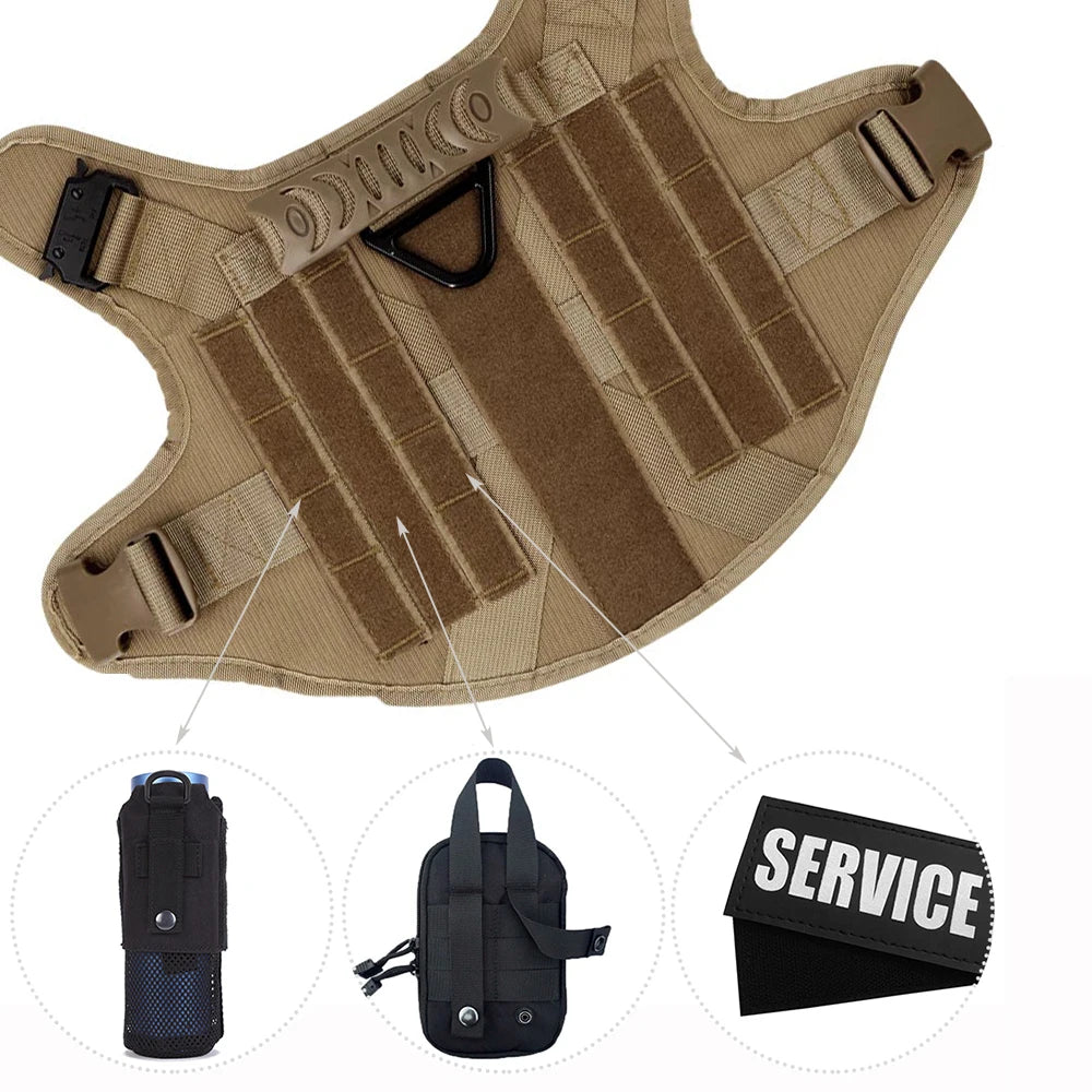 Dog Harness And Leash Set For German Shepherd Malinois Training