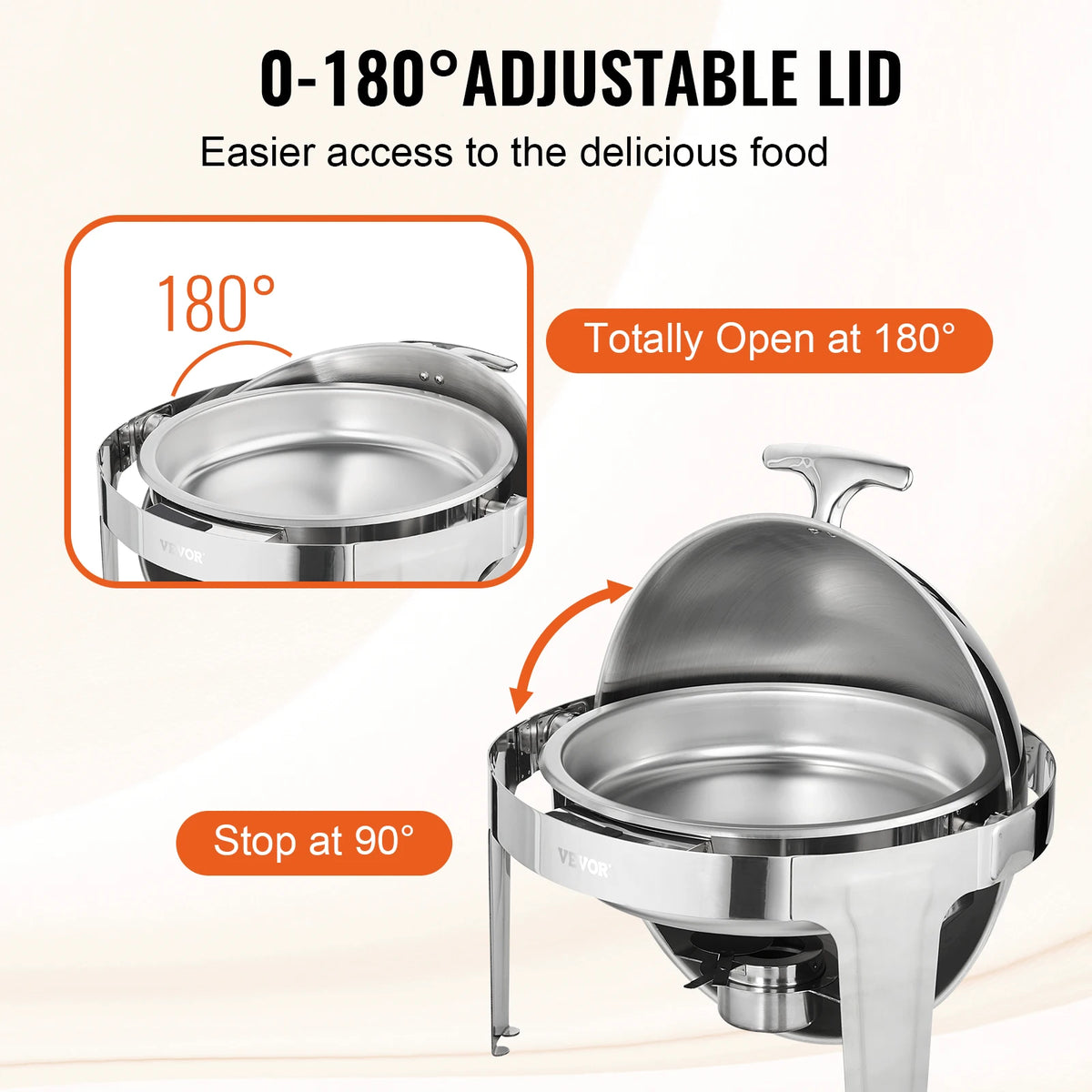 SucceBuy Stainless Steel Chafing Dish Buffet Serving Set