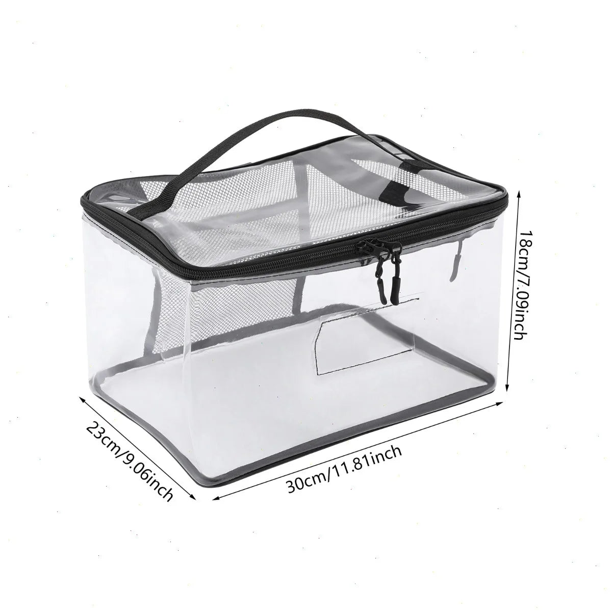 Bymaocar Clear Pvc Toy Storage Bag Featuring Multi Pocket Design