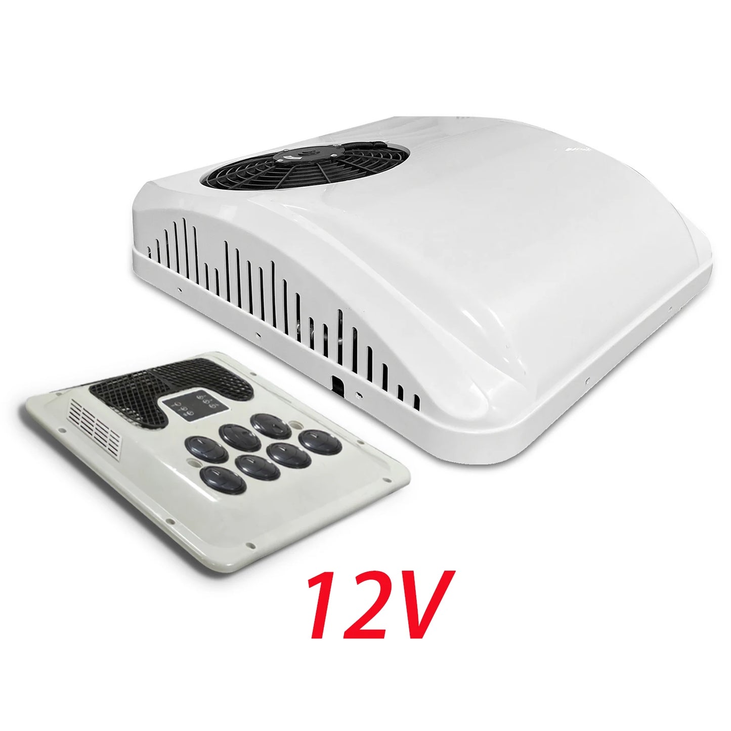 Treeligo 12V RV Roof Air Conditioner 13500 BTU For Camper Van Caravans