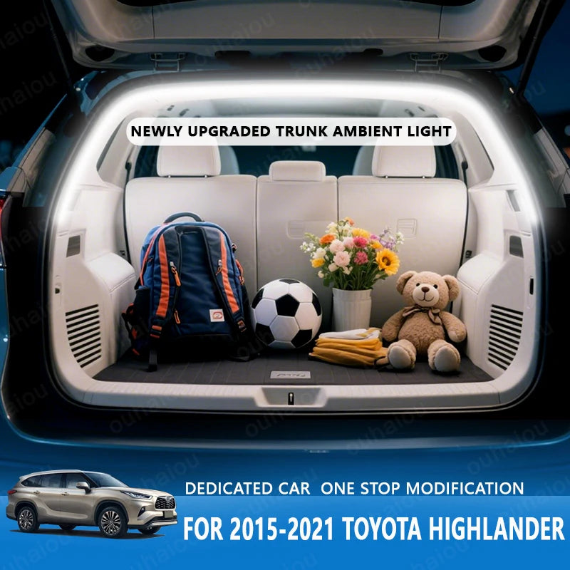 Toyota Highlander Trunk Atmosphere Lights Rear LED Light Bar