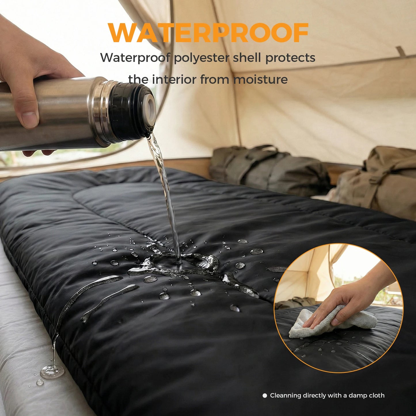 Double Sleeping Bag With Pillow For Two Person Three Season