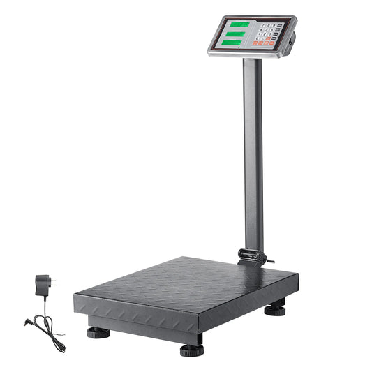 SucceBuy Stainless Steel Digital Platform Scale 660 LB Tare Calculator