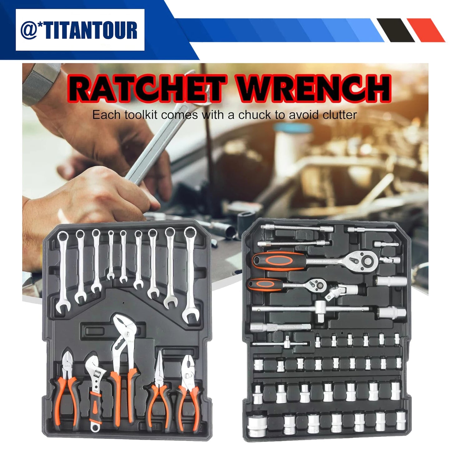 Professional 999 Piece Industrial Repair Tool Set For Automotive Home