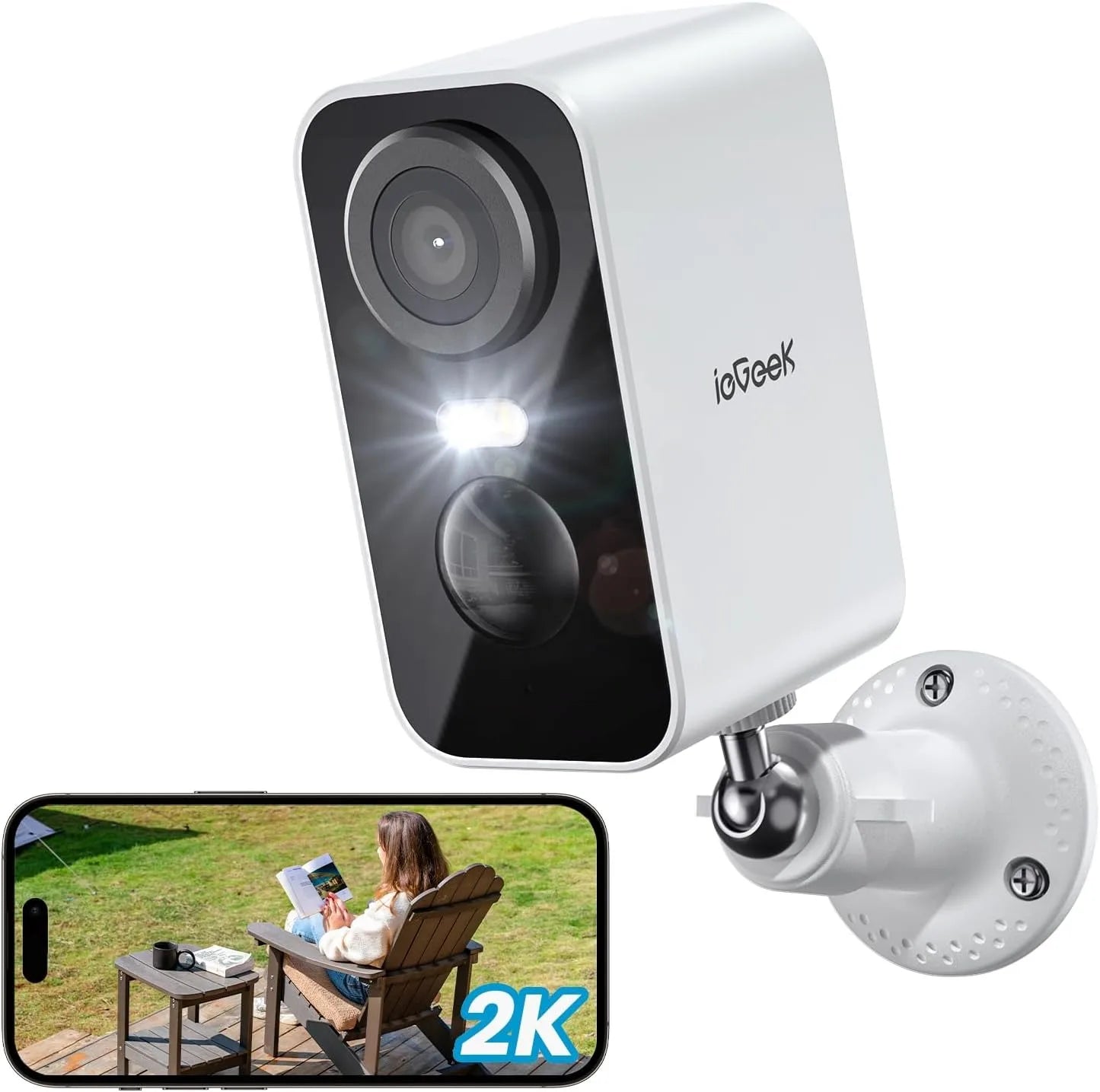 IeGeek 2K Wireless Outdoor Security Camera With Night Vision