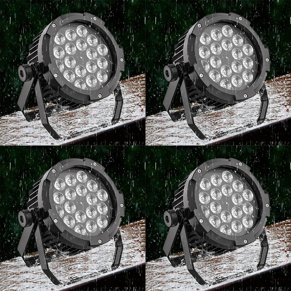 U'King 4x150W LED Par Light RGBWA UV DMX512 Waterproof Stage Light DJ