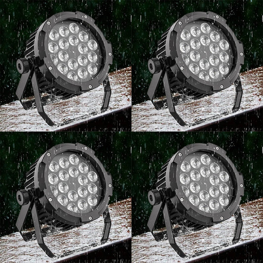 U'King 4x150W LED Par Light RGBWA UV DMX512 Waterproof Stage Light DJ