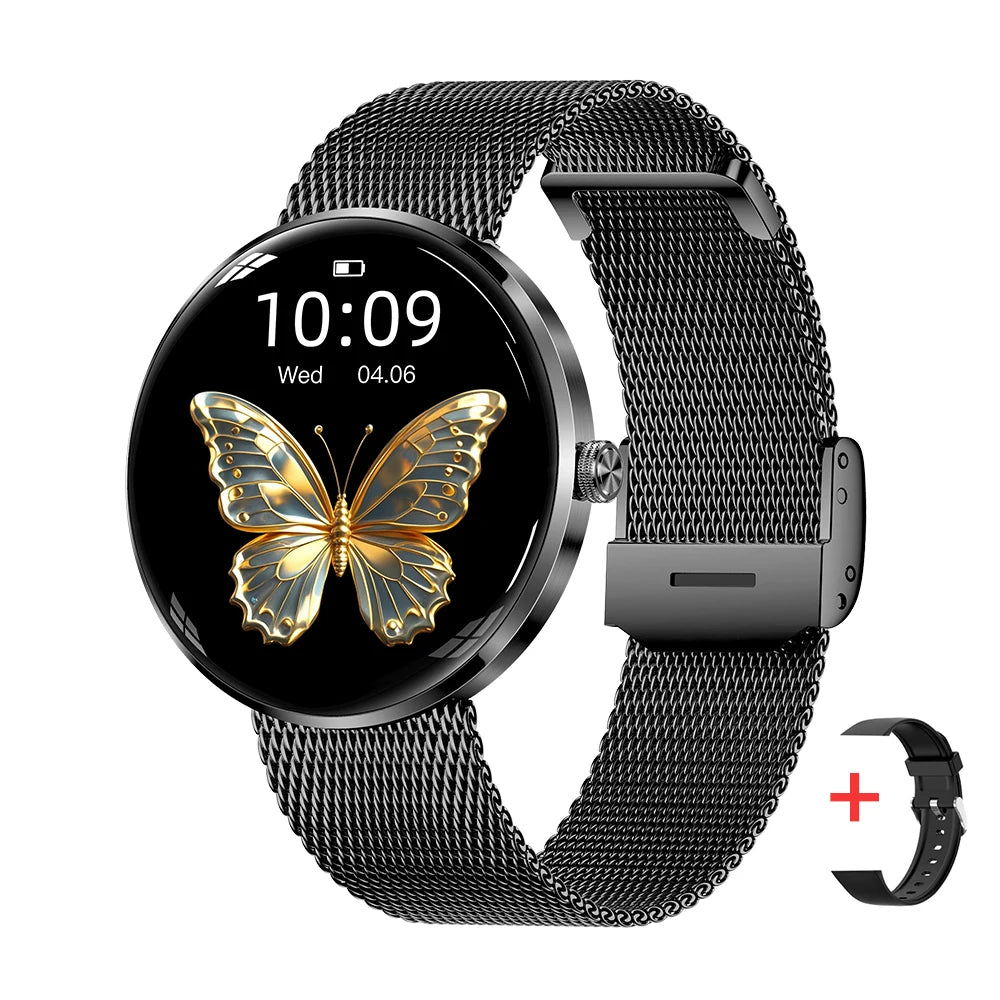 MEVADEN Ultra Thin Stainless Steel Smartwatch AMOLED Display With Bluetooth Call