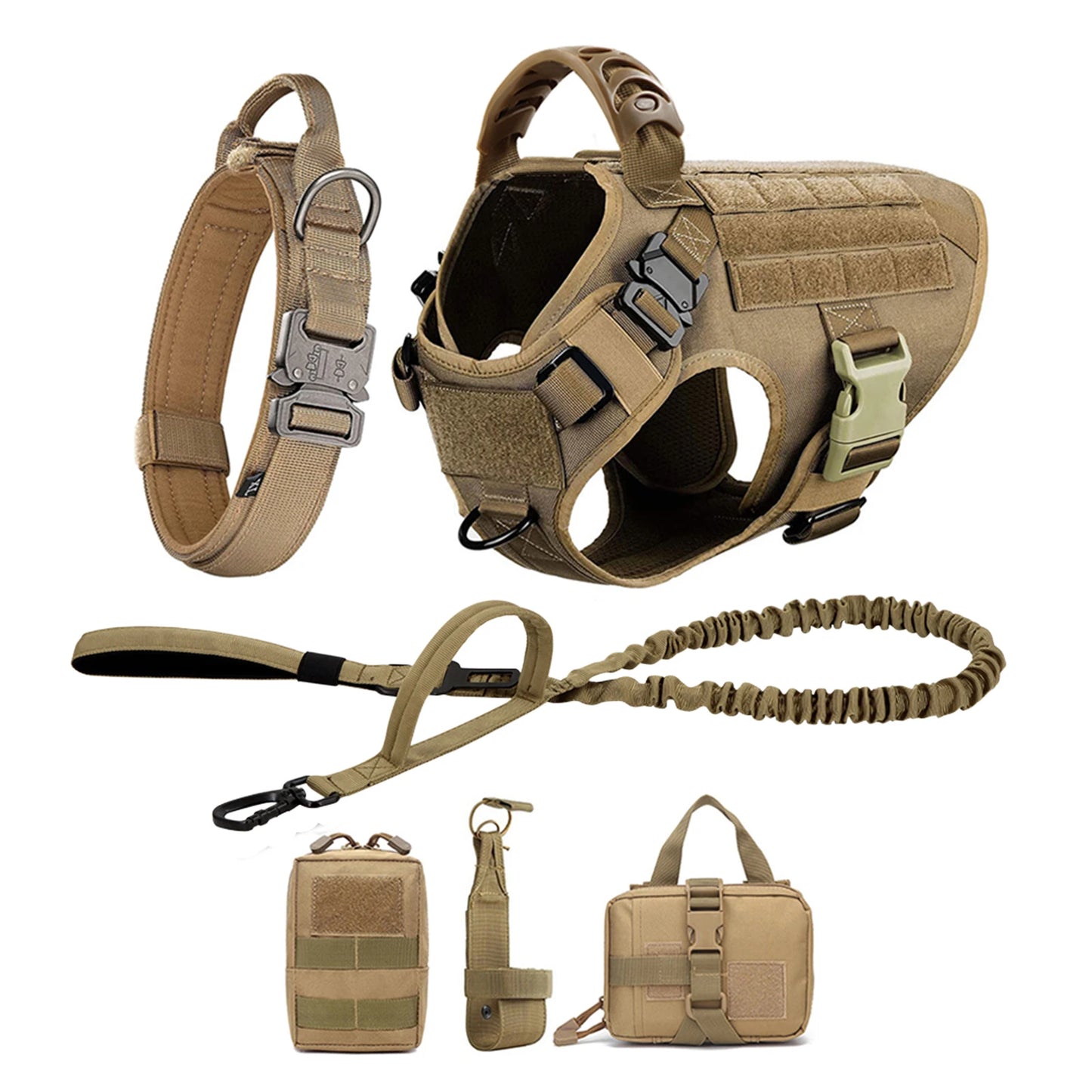 Dog Harness And Leash Set For German Shepherd Malinois Training