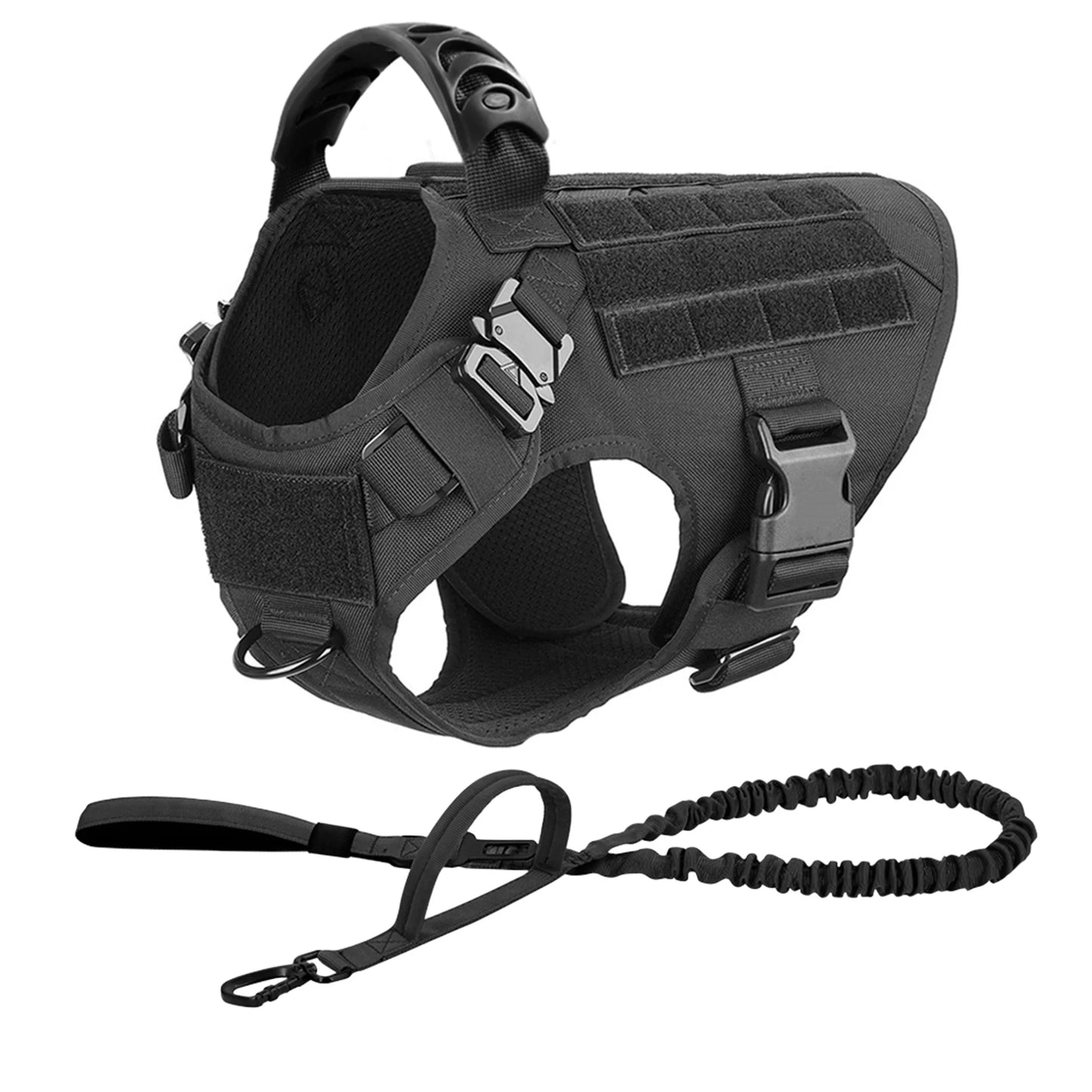 Dog Harness And Leash Set For German Shepherd Malinois Training