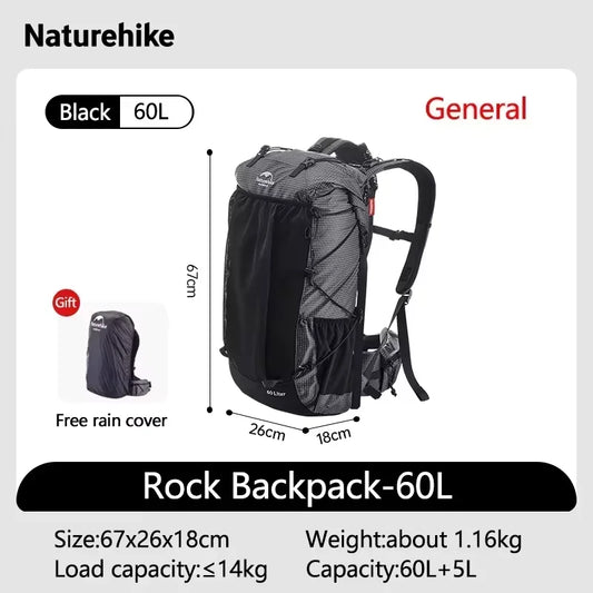 Naturehike Rock Outdoor Hiking Backpack Large Capacity Travel Pack