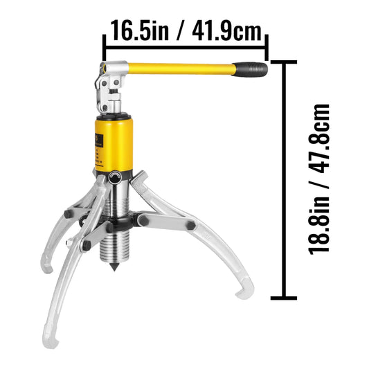 SucceBuy 15T Hydraulic Gear Puller Adjustable 3 Jaw Wheel Bearing Tool