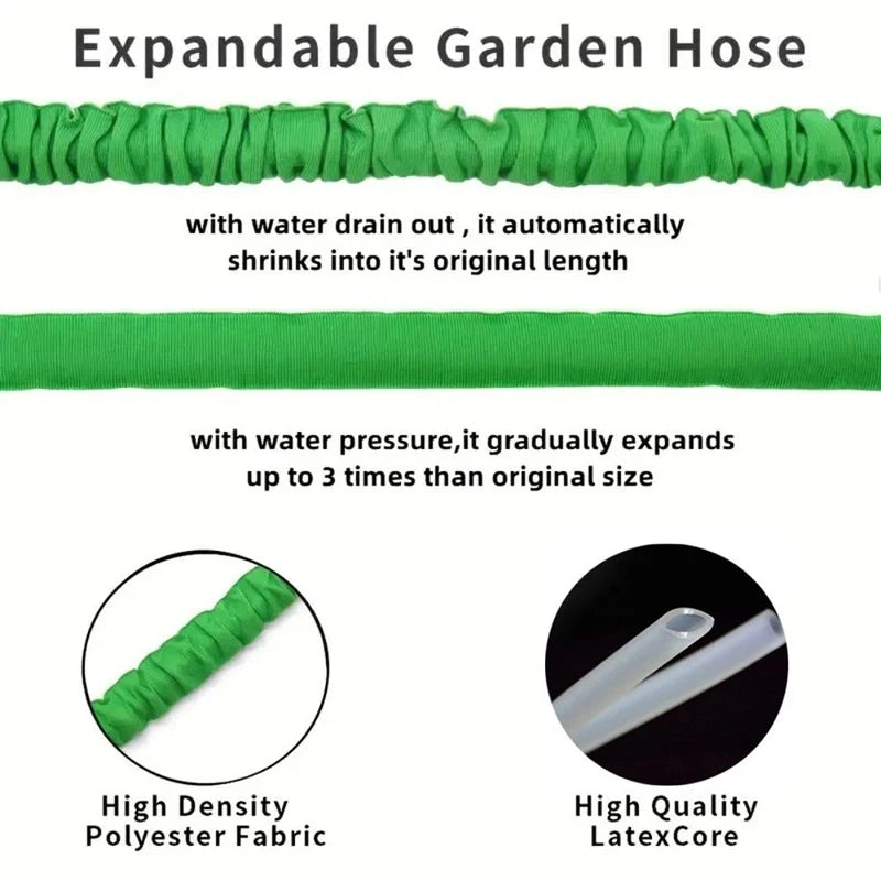 Expandable Magic Hose High Pressure Car Wash Water Sprayer Garden