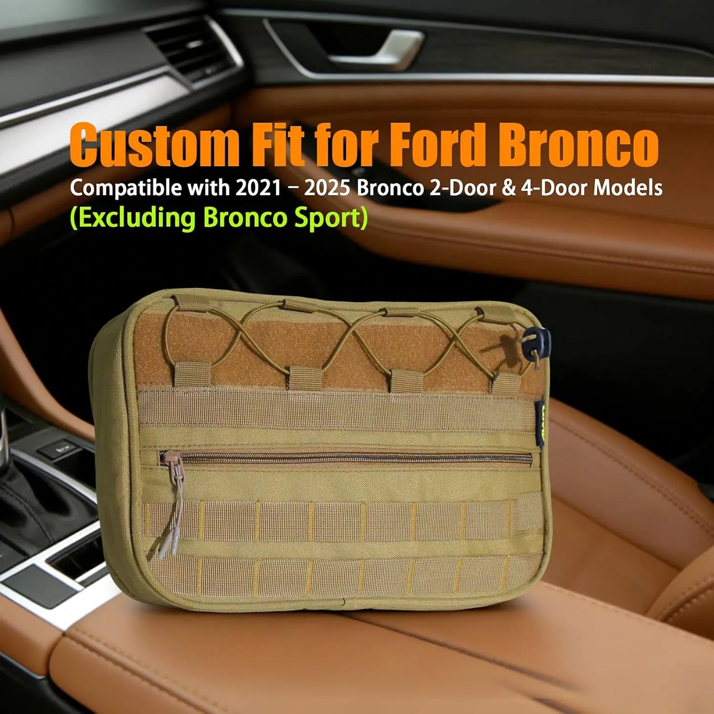Car Seat Back Storage Organizer For Ford Bronco Heavy Duty
