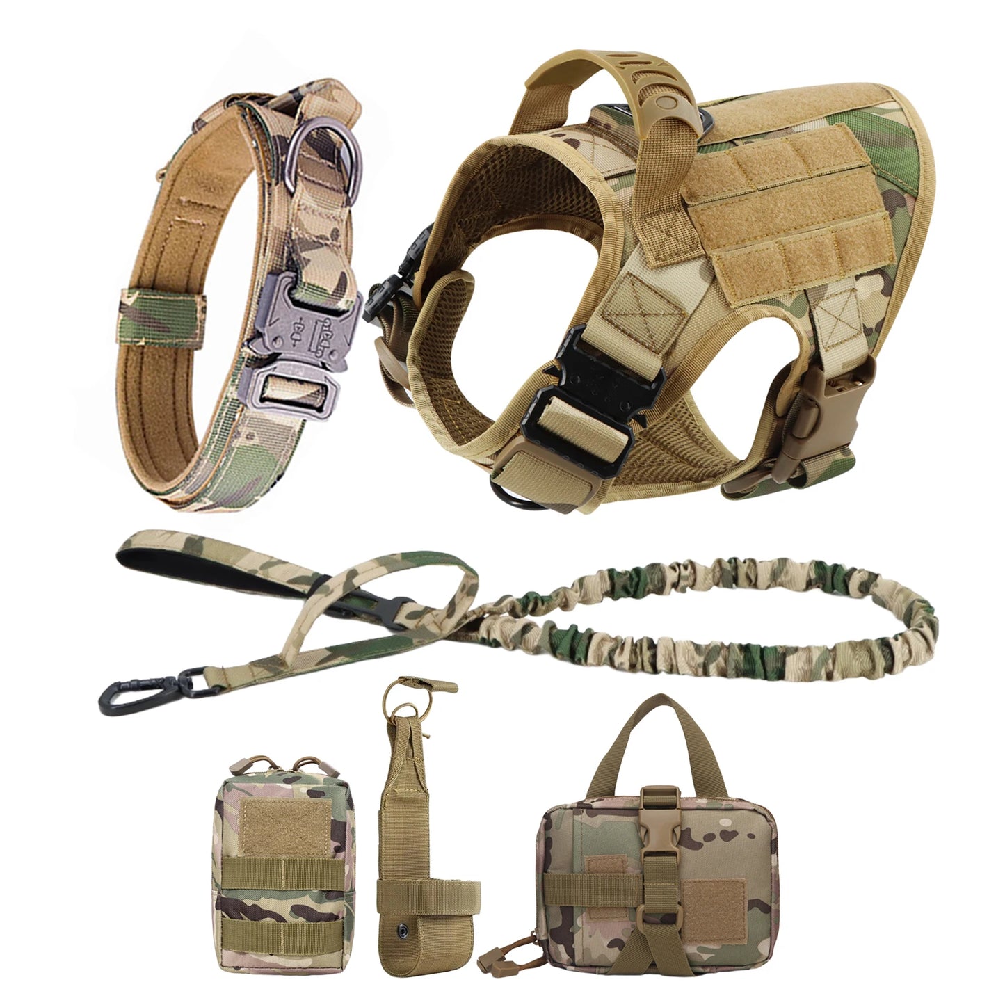 Dog Harness And Leash Set For German Shepherd Malinois Training