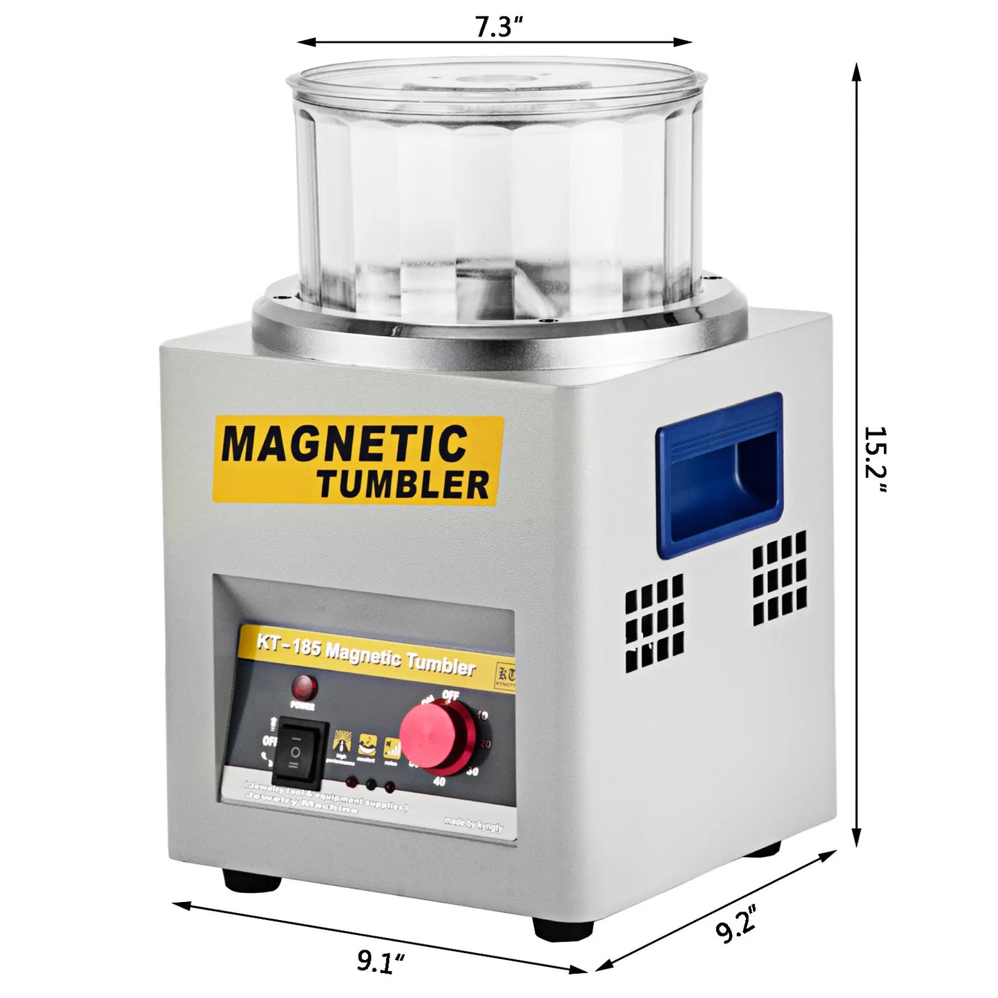 SucceBuy KT-185 Magnetic Tumbler Jewelry Polisher Bidirectional System