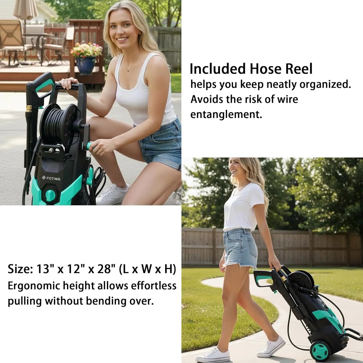 FF FOTING Electric Pressure Washer 4500 PSI With Foam Cannon