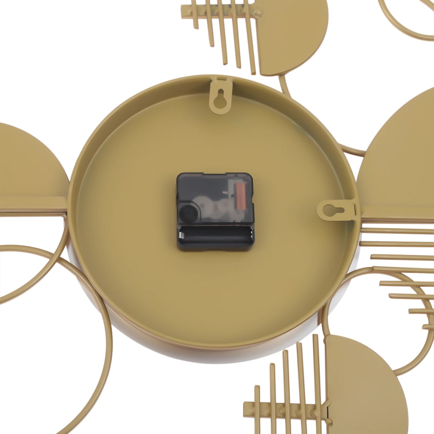 Creative Modern Metal Wall Clock Silent Battery Operated Minimalist Decor