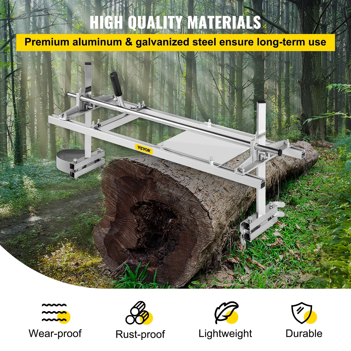 Chainsaw Mill Planking Guide Bar Lumber Cutter for Portable Sawmill