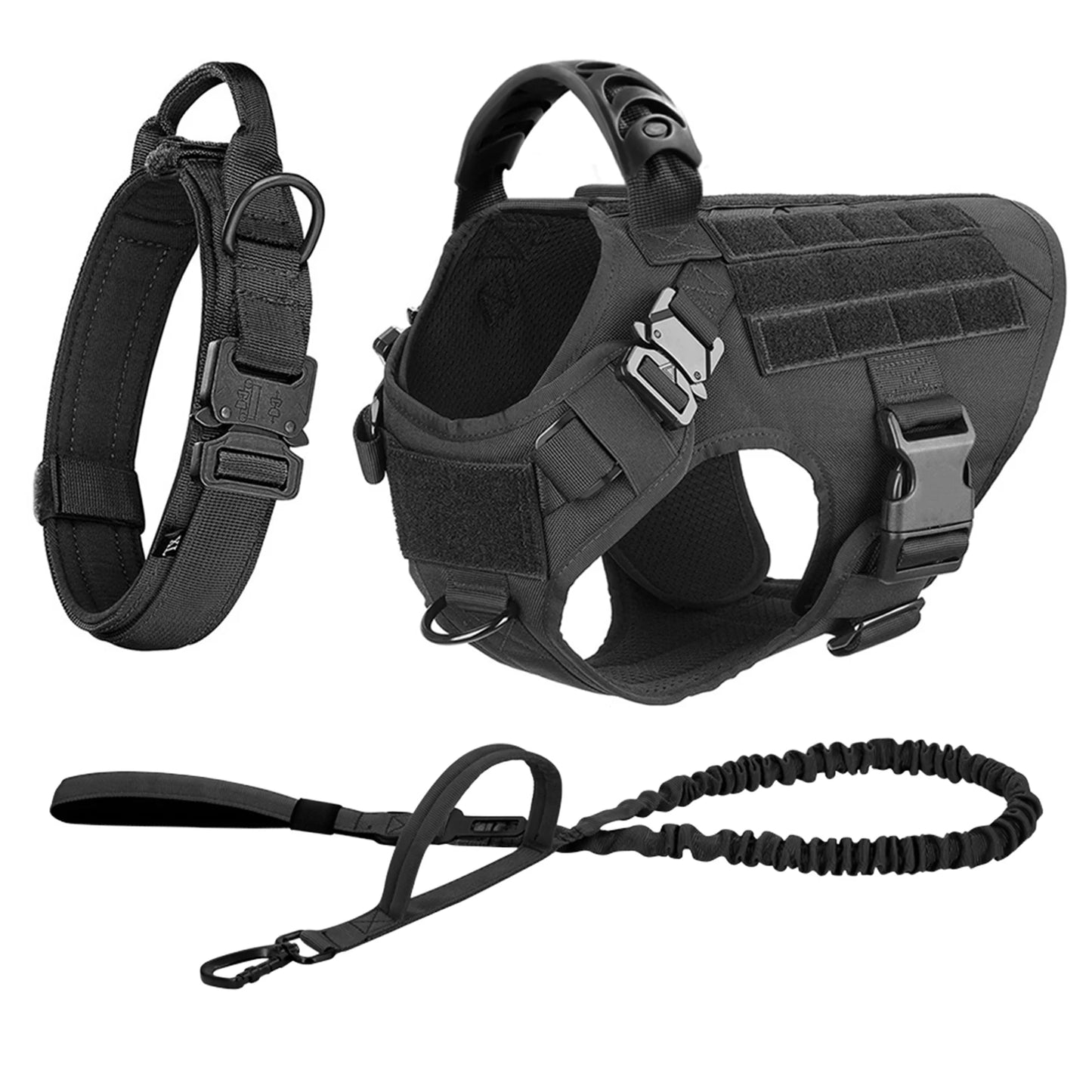 Dog Harness And Leash Set For German Shepherd Malinois Training