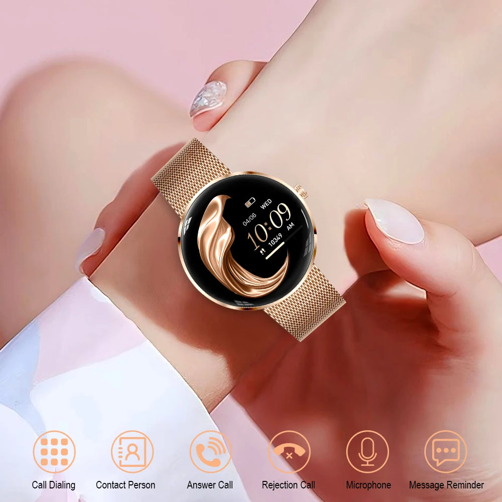 MEVADEN Ultra Thin Stainless Steel Smartwatch AMOLED Display With Bluetooth Call