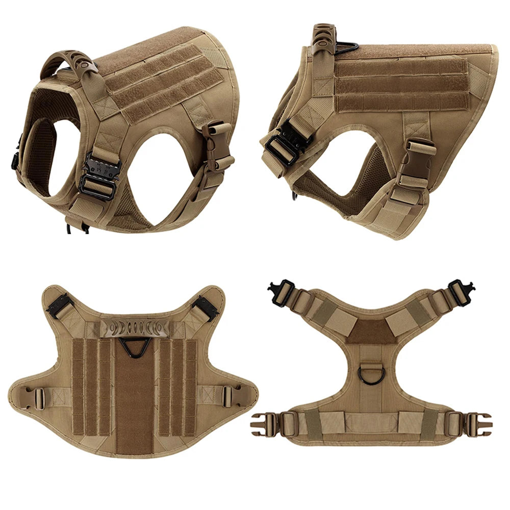 Dog Harness And Leash Set For German Shepherd Malinois Training