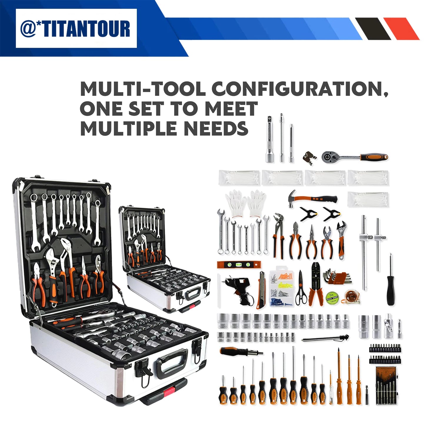 Professional 999 Piece Industrial Repair Tool Set For Automotive Home