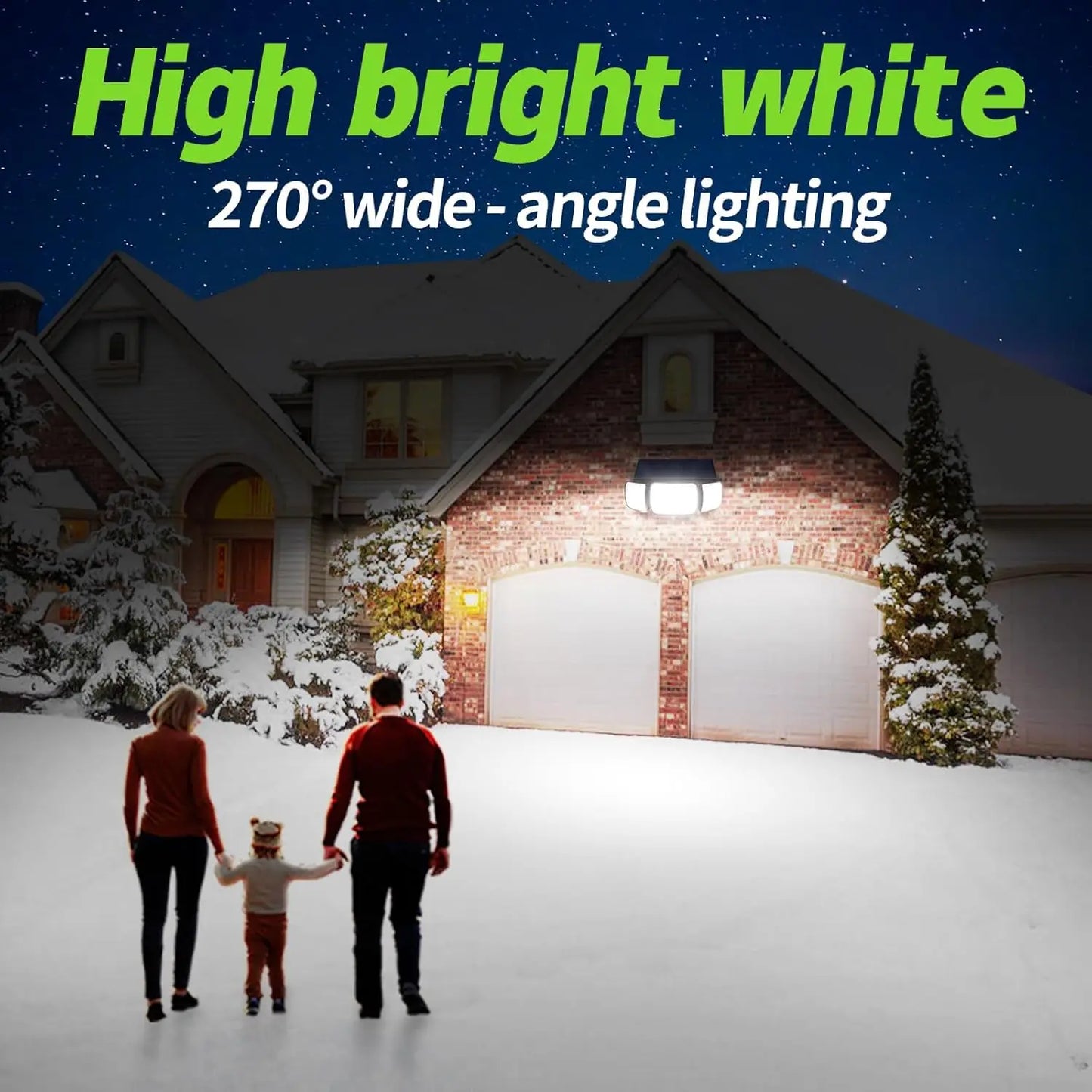 Intelamp Outdoor Solar LED Spotlight With 4000mAh Battery