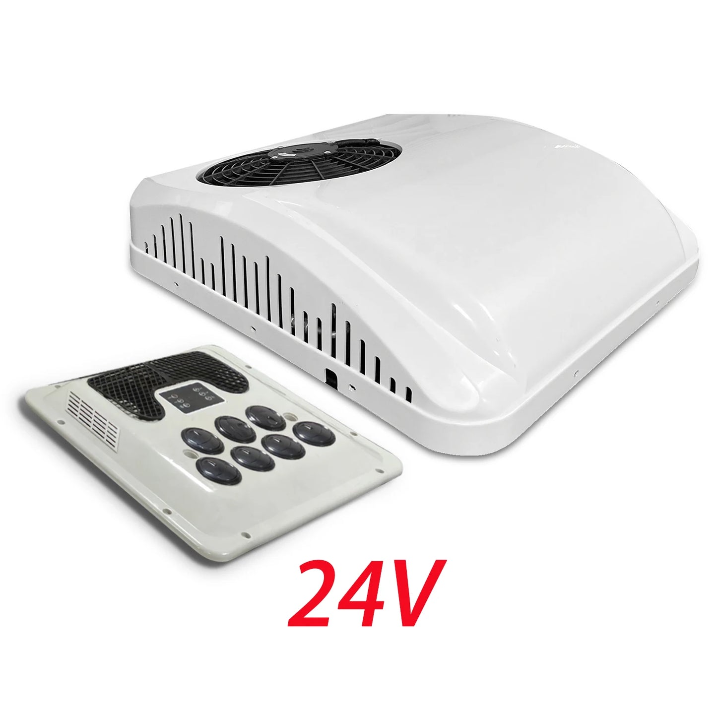 Treeligo 12V RV Roof Air Conditioner 13500 BTU For Camper Van Caravans
