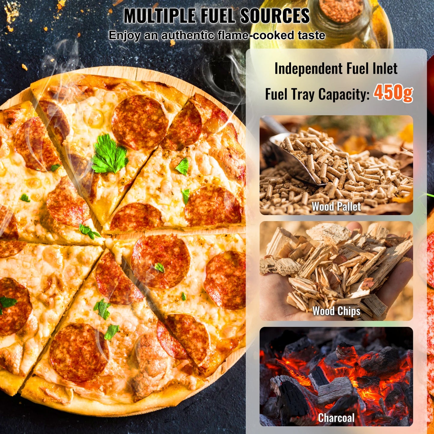 SucceBuy Portable Outdoor Pizza Oven With Stone And Shovel
