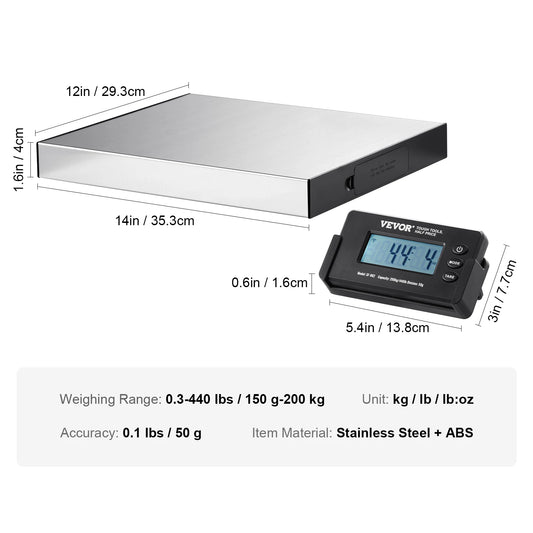 SucceBuy Digital Shipping Scale With LCD Screen for Postal