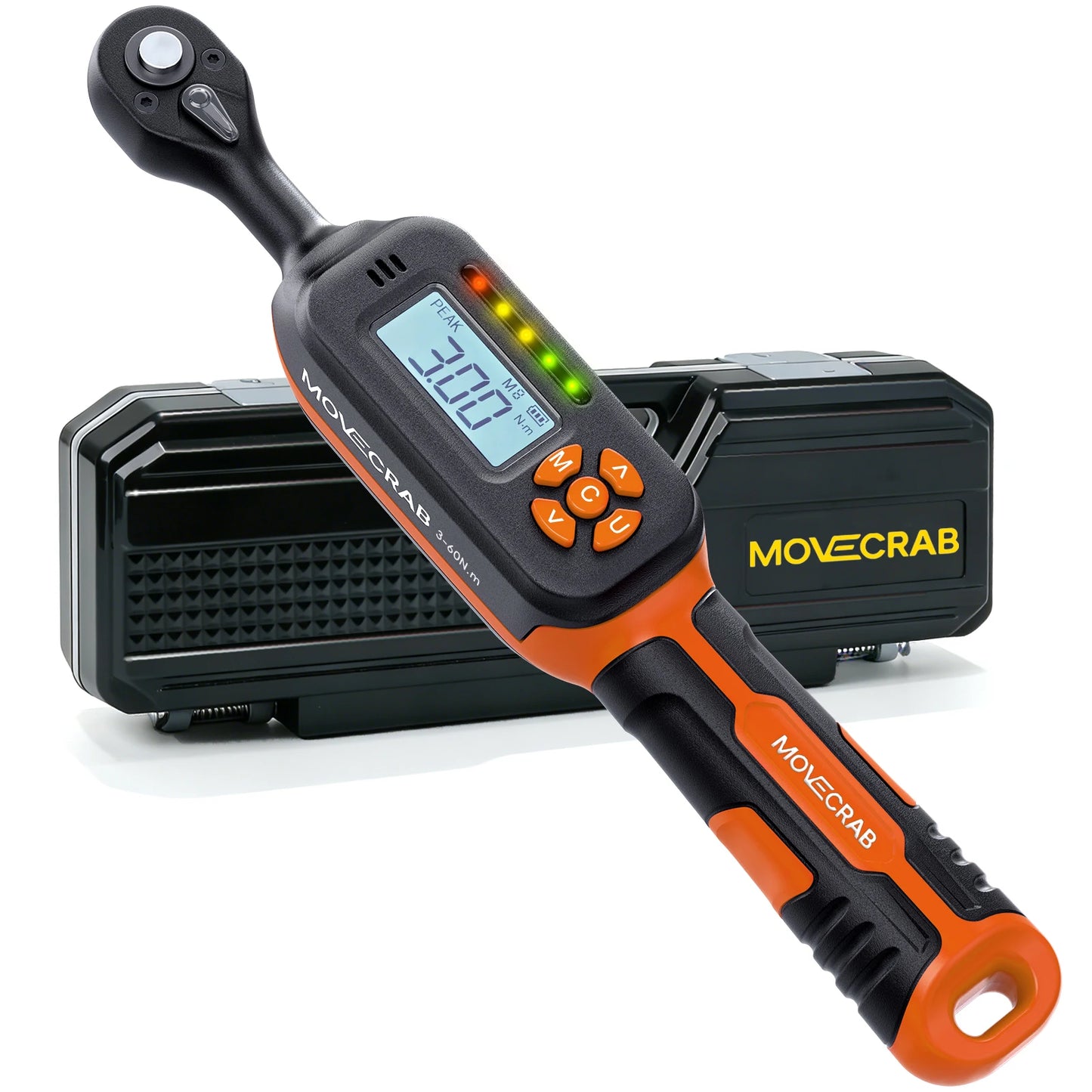 MoveCrab Digital Torque Wrench 1-340 Nm With LED Alerts