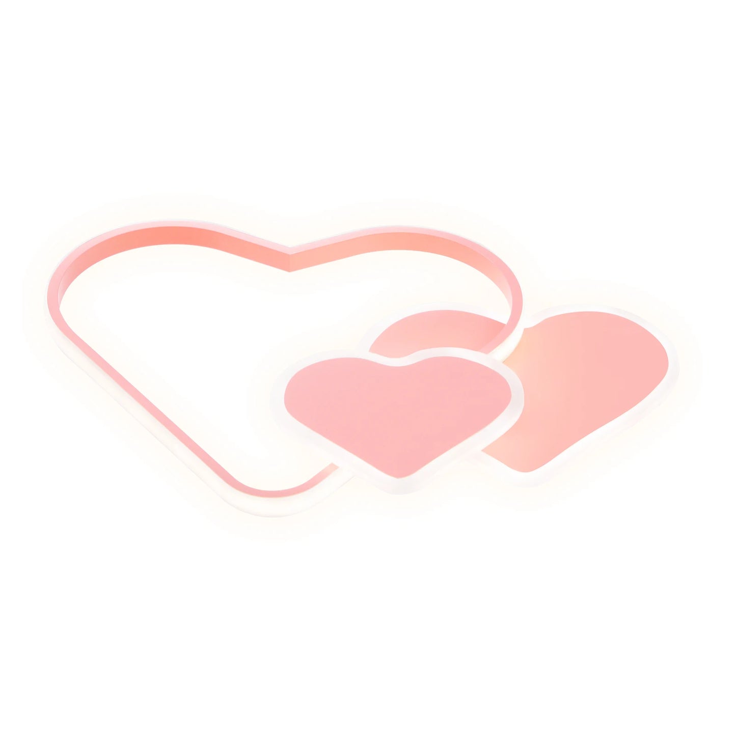 Heart Shaped LED Ceiling Light With Remote 36W 3040LM Adjustable 3000K-6000K